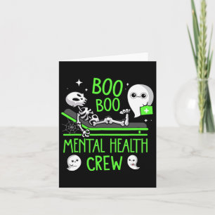 Carte Infirmière en santé mentale Psych Boo Boo Équipage