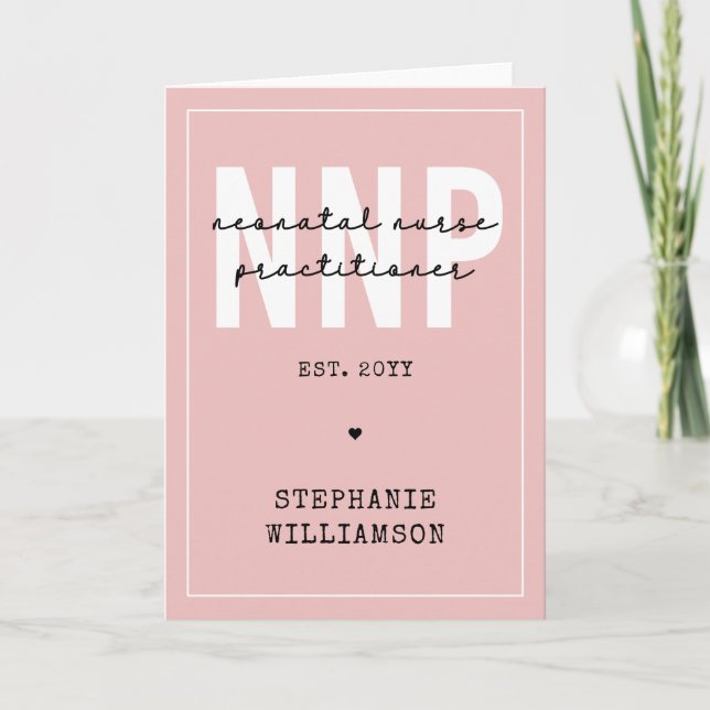 Carte Infirmière néonatale NNP personnalisée (Devant)