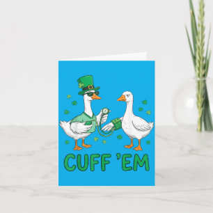 Carte Infirmière Oie Drôle Cuff Em Fête de la Saint-Patr