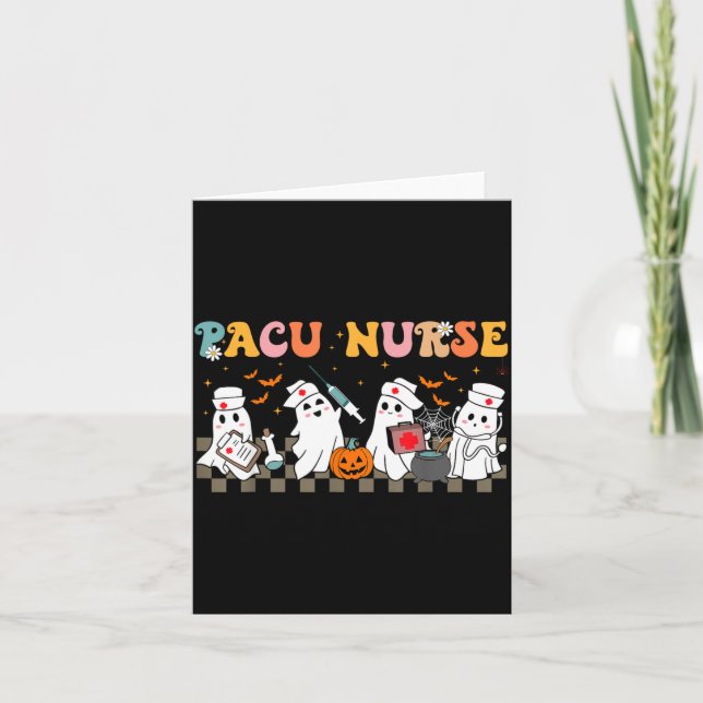 Carte Infirmière Pacu Fantôme Épouvantable Halloween Mig (Devant)