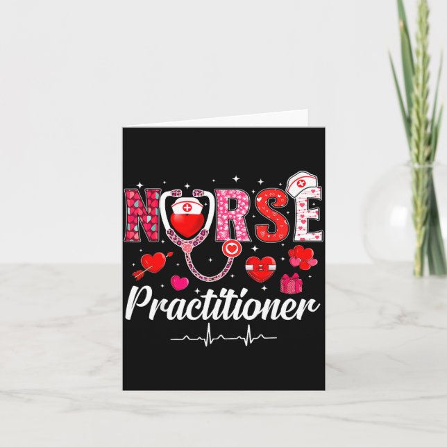 Carte Infirmière praticienne de la Saint-Valentin Blouse (Devant)