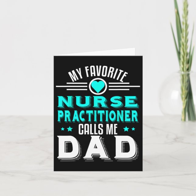 Carte Infirmière praticienne préférée m'appelle papa Fêt (Devant)