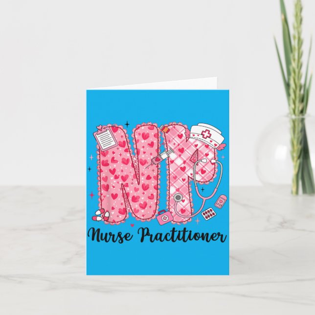Carte Infirmière praticienne Valentine NP drôle de soins (Devant)