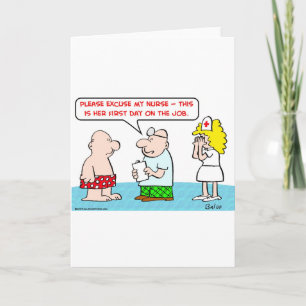 Carte infirmière première journée sur le marché du trava