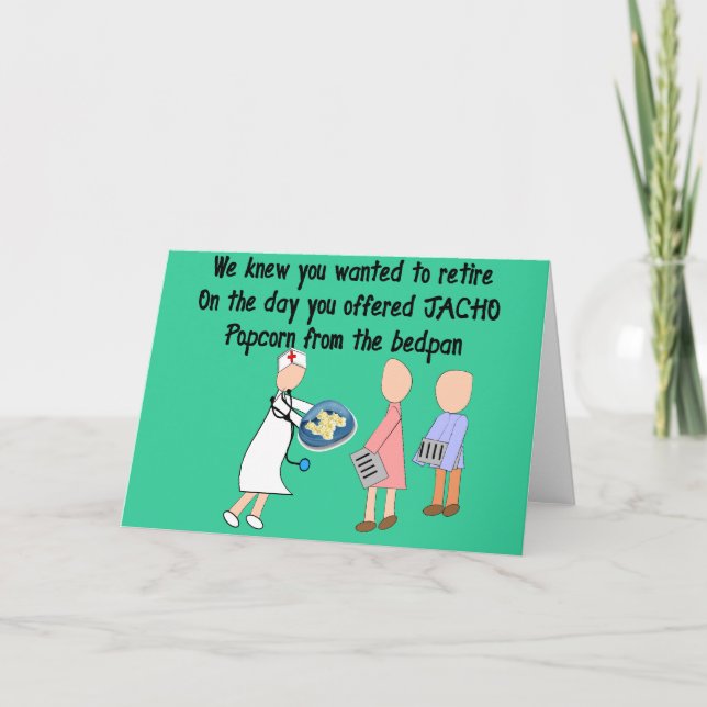 Carte Infirmière retraitée Histoire Cadeaux d'art (Devant)