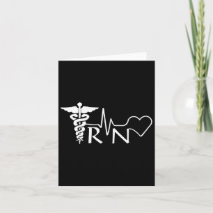Carte Infirmière Rn Heartbeat Diplôme Femme Cadeau