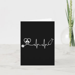 Carte Infirmière Stethoscope Heartbeat Nurse Week 2025