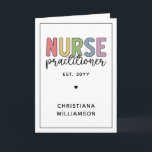 Carte Infirmière sur mesure Praticien NP Infirmière dipl<br><div class="desc">Infirmière personnalisée Praticien NP Infirmière Cadeaux de graduation!</div>