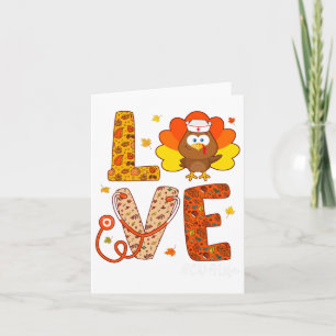 Carte Infirmière Turquie Thanksgiving Day Love Nurse Lif