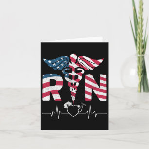 Carte Infirmière Usa Rn 4 Juillet Hommes Femmes Indépend