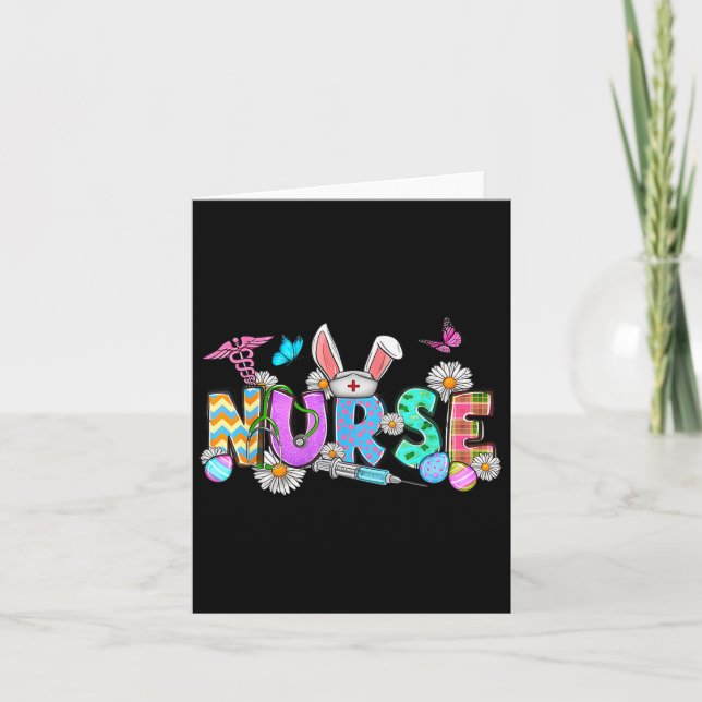 Carte Infirmière Vie Stethoscope Infirmière mignonne Lap (Devant)