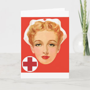 Carte Infirmière vintage
