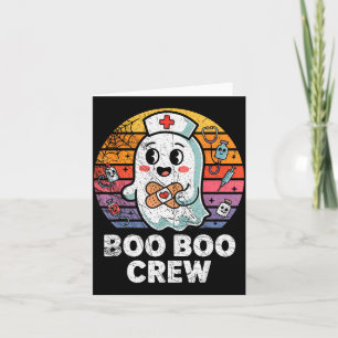 Carte Infirmières d'Halloween de l'équipe Boo Boo Rétro