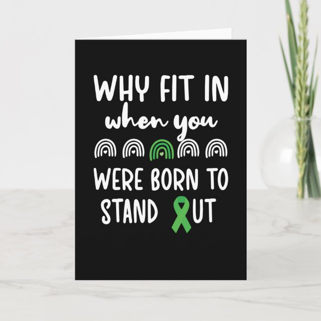 Carte Infirmité motrice cérébrale Ruban vert de la sensi (Devant)