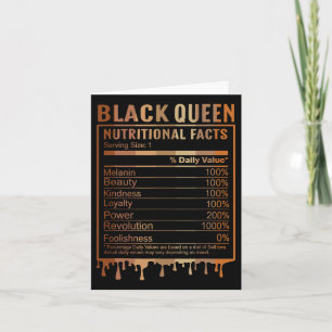 Carte Informations nutritionnelles de la Reine Noire Moi