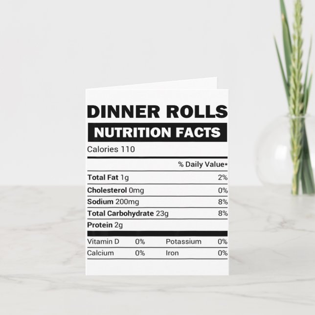 Carte Informations nutritionnelles des petits pains fami (Devant)
