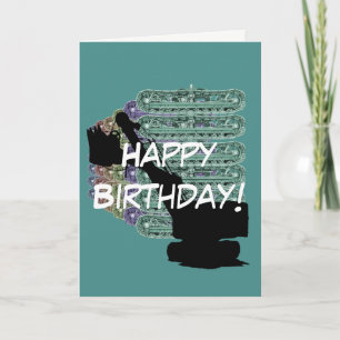 Carte Ingénieur d'exploitation Vintage Shovel Tracks Ann