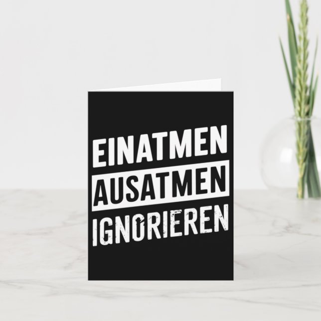 Carte Inhale Exhale Ignorer - Comment Survivre Sticker (Devant)