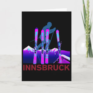 Carte Innsbruck Ski Et Snowboard Rétro 90s Innsbr