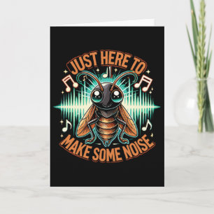 Carte Insecte Grillon Juste Ici Pour Faire Un Peu De Bru
