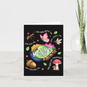 Carte Insectes les plus petits magnifiés Psaume 34_3 Ins