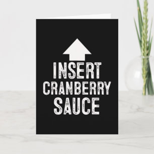 Carte Insérer une sauce aux canneberges Halloween flèche
