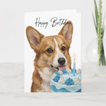 Inspecteur de gâteau d'anniversaire Corgi