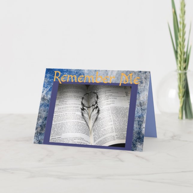 Carte Inspirant Souviens-toi de moi Pâques (Devant)