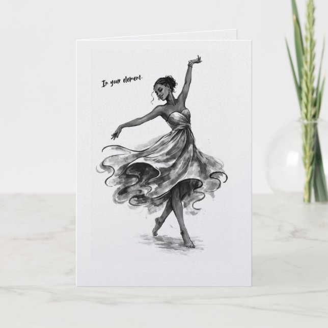 Carte Inspirante pour Femmes | Dans Votre Élément  (Devant)