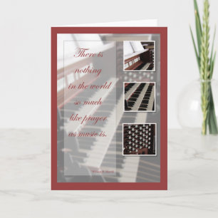 Carte Inspiration de musique, organe