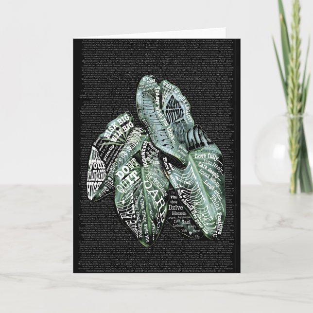 Carte Inspiration Motivationnelle bilingue Citations LIF (Devant)