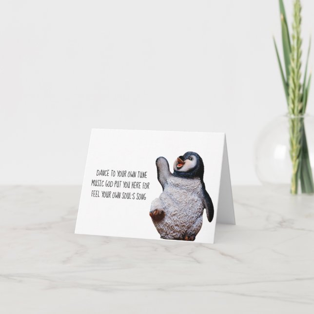 Carte Inspiration - Penguin Haiku (Devant)