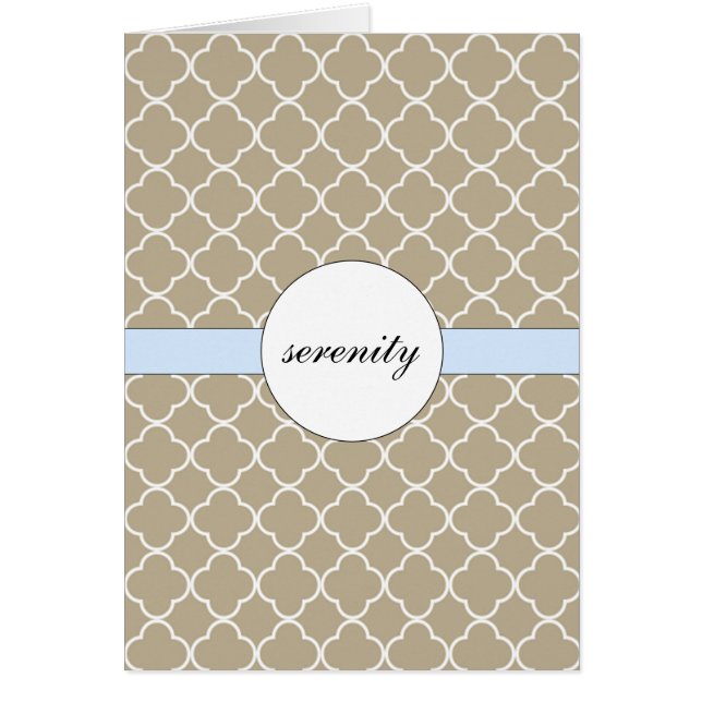 Carte Inspiration Serenity (Devant)
