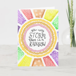 Carte Inspirational Quote – “After Every Storm there is 
