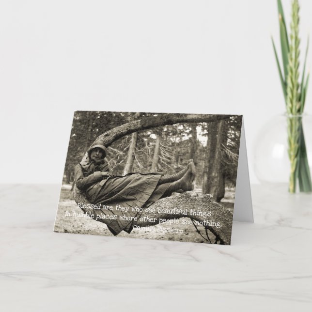 Carte Inspirational Vintage photo femme beauté (Devant)