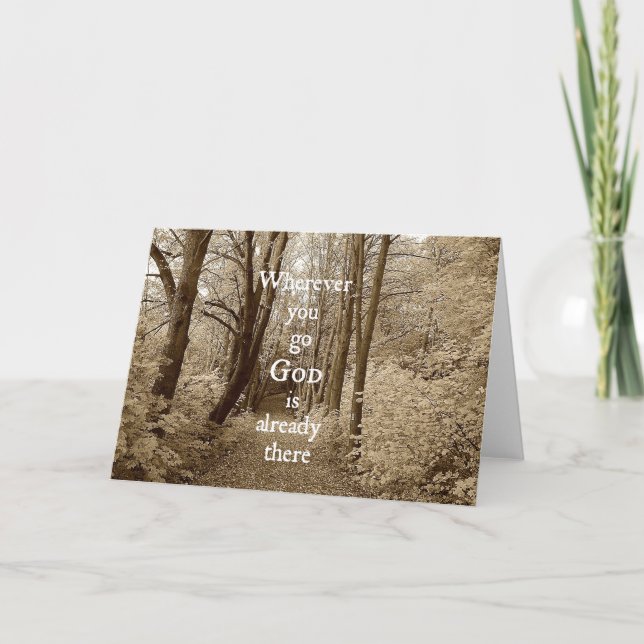 Carte Inspirationnal God is Already There Christian Quot (Devant)