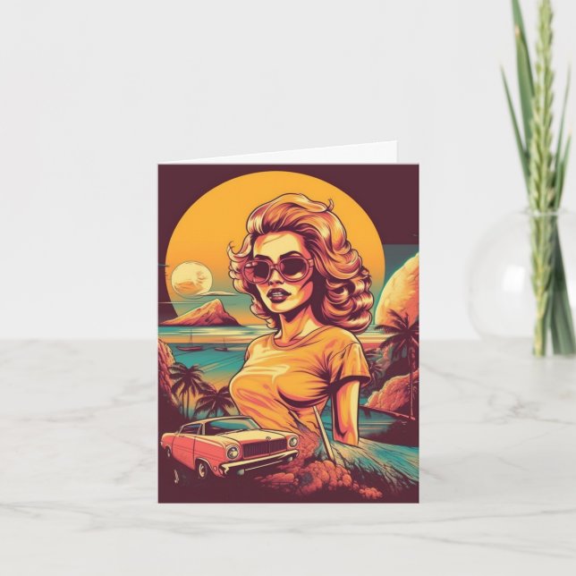 Carte Inspiré des années 50  (Devant)