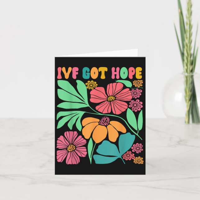 Carte Inspiré Motivationnel Ivf Mama Fleur sauvage Ivf M (Devant)