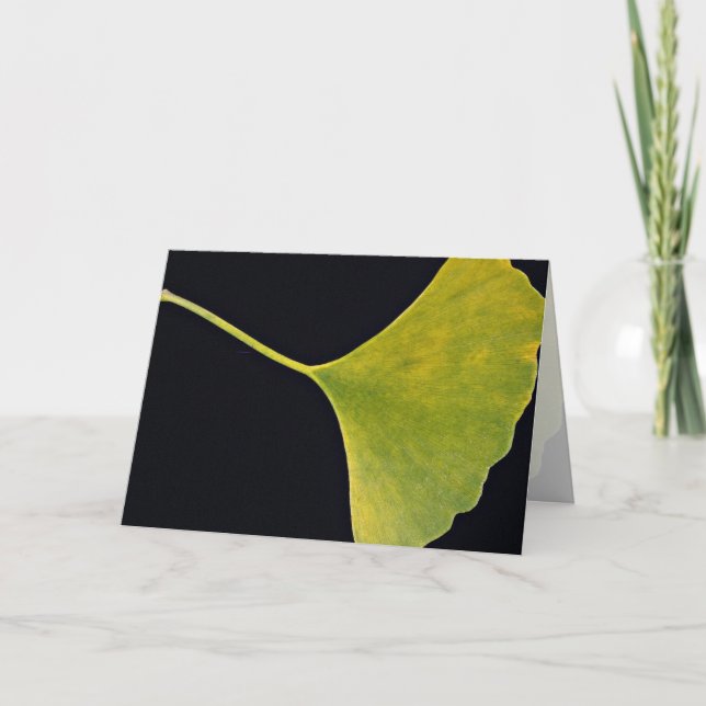 Carte Inspirer la feuille de Ginkgo (Devant)