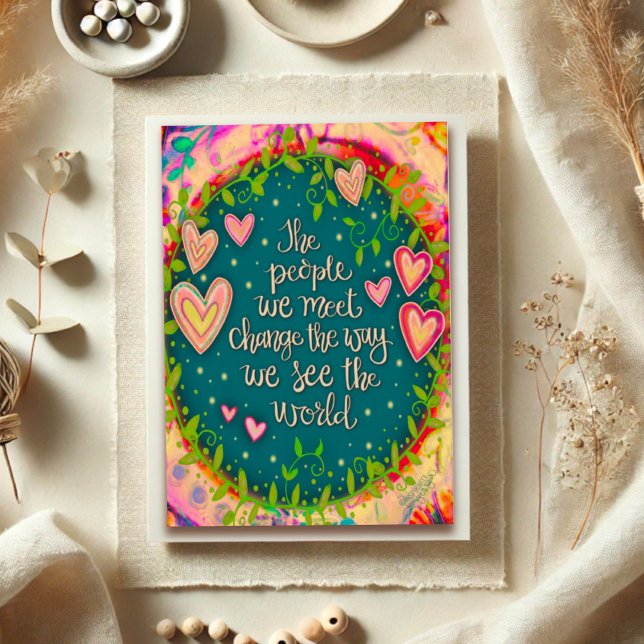 Carte Inspirer Les Gens Que Nous Rencontrons Citer L'Ins (Créateur téléchargé)