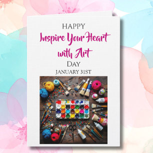 Carte Inspirez votre cœur avec l'art 31 janvier