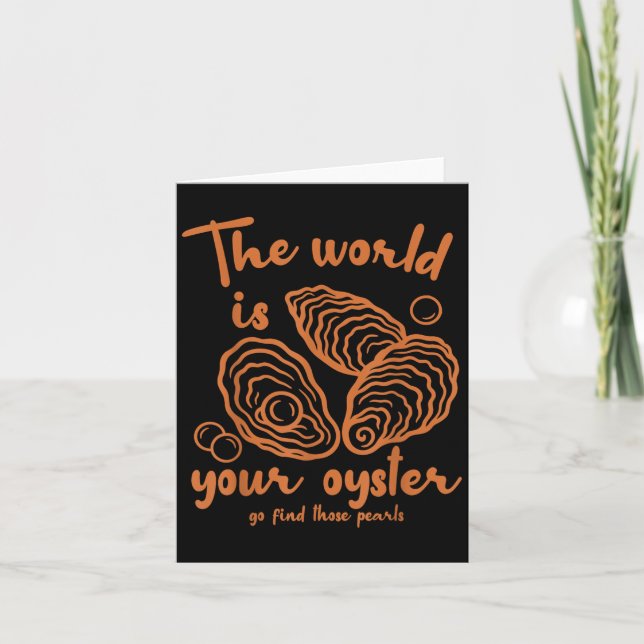 Carte Insred Motivation Ocean The World Is That Your Oys (Devant)