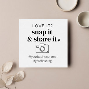 Carte Instagram Snap et Share