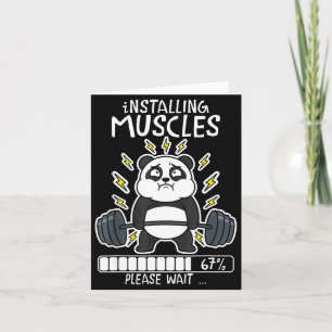 Carte Installation de muscles attendez panda chargement