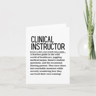 Carte Instructeur clinique