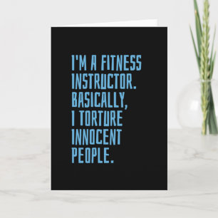 Carte Instructeur de condition physique