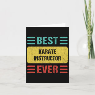 Carte Instructeur de karaté 1