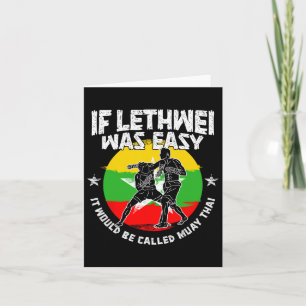 Carte Instructeur Lethwei Boxer Birmanie Boxer Birmanie 