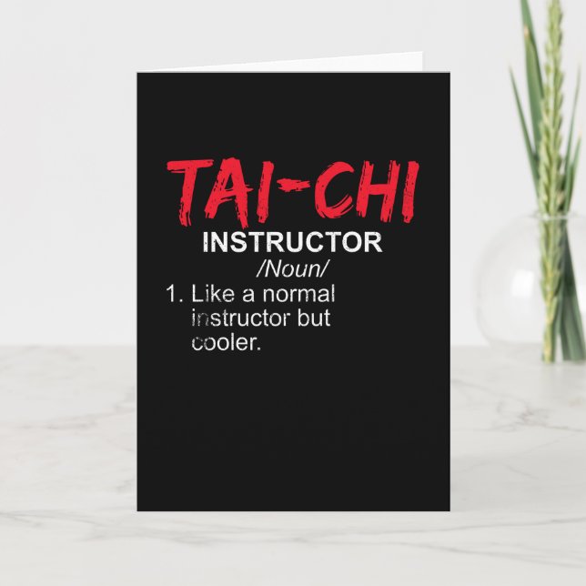 Carte Instructeur Tai Chi (Devant)