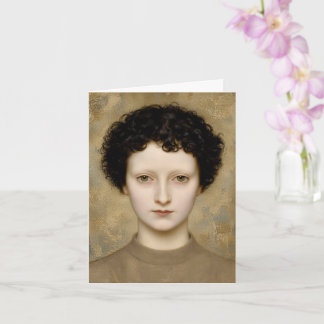 Carte Intelligence Délicate – Un Portrait d'Art Fin